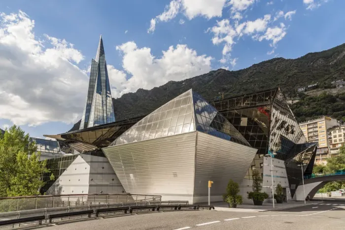 Framed Print : Caldea Spa complex is the largest in Europe, Andorra La Vella, Andorra Framed Print : Caldea Spa complex is the largest in Europe, Andorra La Vella, Andorra