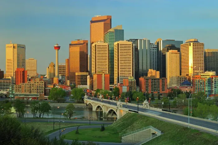 Framed Print : Calgary skyline and the Calgary Tower. Calgary, Alberta, Canada Framed Print : Calgary skyline and the Calgary Tower. Calgary, Alberta, Canada