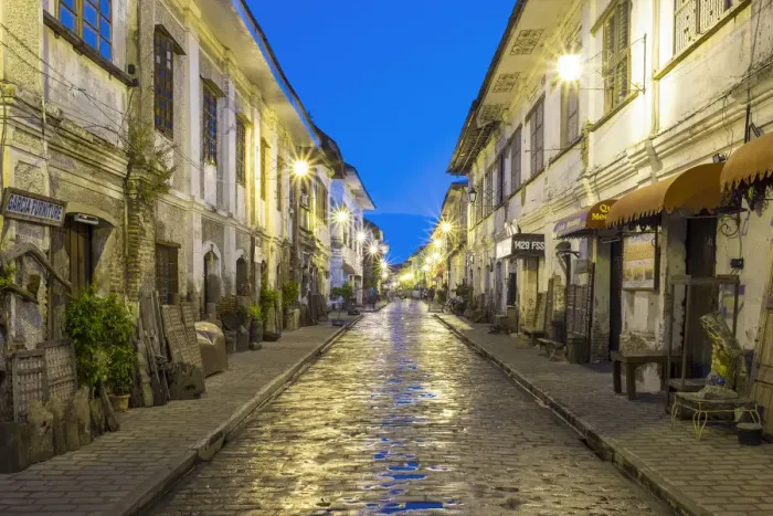 Framed Print : Calle Crisologo at dawn, Vigan City, Ilocos Sur, Ilocos Region, Philippines Framed Print : Calle Crisologo at dawn, Vigan City, Ilocos Sur, Ilocos Region, Philippines
