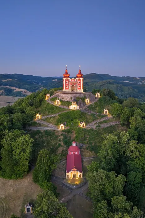 Framed Print : Calvary Banska Stiavnica (Banskostiavnicka Kalvaria), Banska Stiavnica, Banska Bystrica, Slovakia