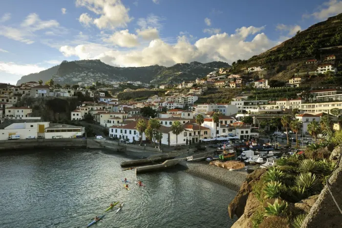 Framed Print : Camara de Lobos and the fishing port. Madeira Framed Print : Camara de Lobos and the fishing port. Madeira