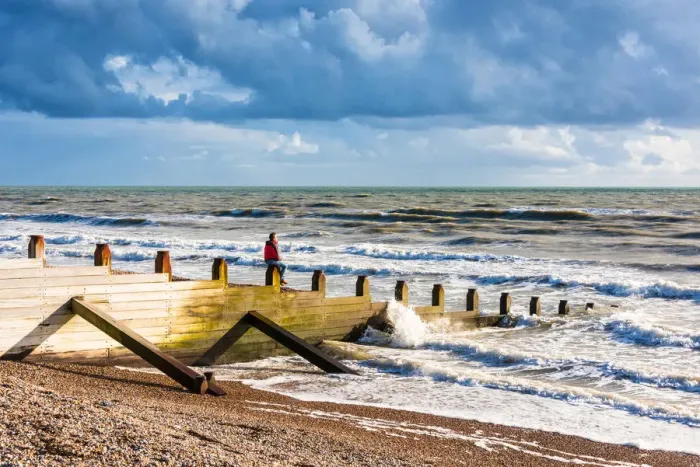 Framed Print : Camber Sands, East Sussex, England