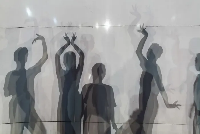 Framed Print : Cambodia, Battambang, Phar Ponleu Selpak, arts and circus school, silhouettes of Framed Print : Cambodia, Battambang, Phar Ponleu Selpak, arts and circus school, silhouettes of