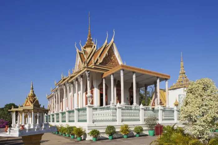 Framed Print : Cambodia, Phnom Penh, The Royal Palace, Temple of the Emerald Buddha akaThe Silver Pagoda Framed Print : Cambodia, Phnom Penh, The Royal Palace, Temple of the Emerald Buddha akaThe Silver Pagoda