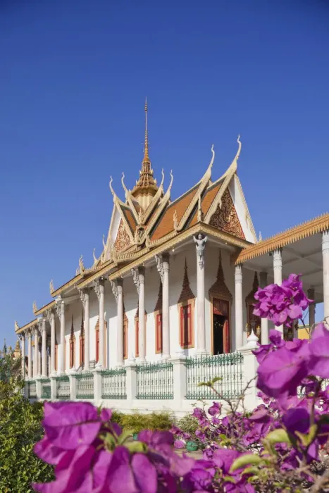 Framed Print : Cambodia, Phnom Penh, The Royal Palace, Temple of the Emerald Buddha akaThe Silver Pagoda Framed Print : Cambodia, Phnom Penh, The Royal Palace, Temple of the Emerald Buddha akaThe Silver Pagoda