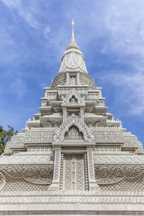 Framed Print : Cambodia, Phnom Penh, the Silver Pagoda, stupa Framed Print : Cambodia, Phnom Penh, the Silver Pagoda, stupa