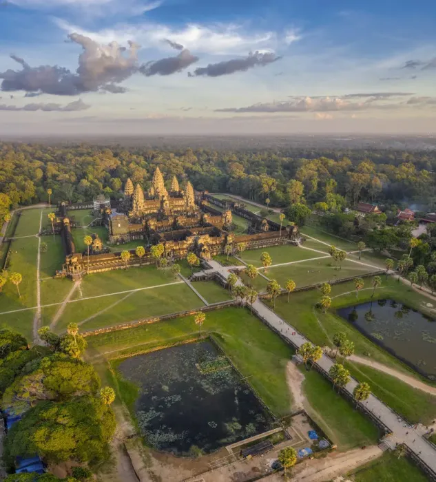 Framed Print : Cambodia, Siem Reap, aerial view of Angkor Wat Complex (Unesco Site) Framed Print : Cambodia, Siem Reap, aerial view of Angkor Wat Complex (Unesco Site)