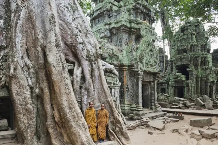 Framed Print : Cambodia, Siem Reap, Angkor, Ta Prohm Temple Framed Print : Cambodia, Siem Reap, Angkor, Ta Prohm Temple
