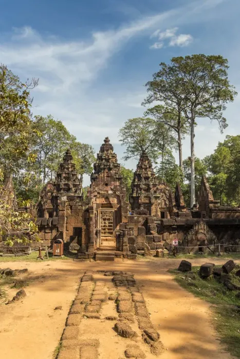 Framed Print : Cambodia, Siem Reap, Angkor Wat Complex (Unesco Site), Banteay Srei temple Framed Print : Cambodia, Siem Reap, Angkor Wat Complex (Unesco Site), Banteay Srei temple