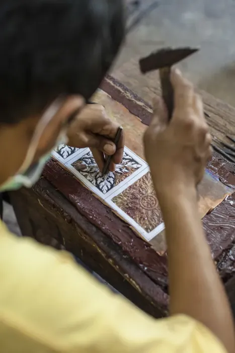 Framed Print : Cambodia, Siem Reap, Artisans Angkor, traditional craft workshop, traditional metal work Framed Print : Cambodia, Siem Reap, Artisans Angkor, traditional craft workshop, traditional metal work