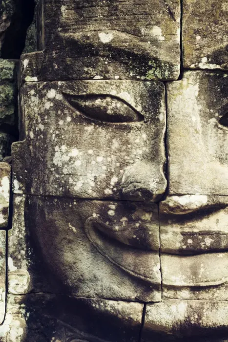 Framed Print : Cambodia, Temples of Angkor (UNESCO site), Bayon, smiling face of Avalokiteshvara Framed Print : Cambodia, Temples of Angkor (UNESCO site), Bayon, smiling face of Avalokiteshvara
