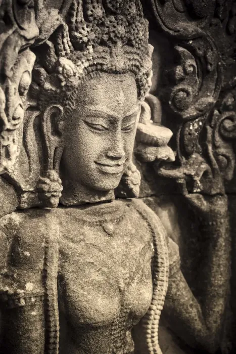 Framed Print : Cambodia, Temples of Angkor (UNESCO site), Bayon, Apsara nymph Framed Print : Cambodia, Temples of Angkor (UNESCO site), Bayon, Apsara nymph