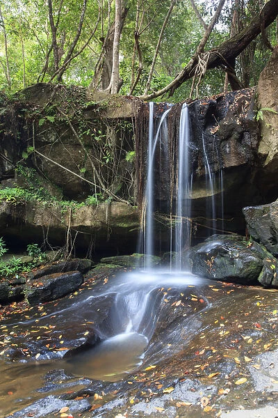 Cambodia, Temples of Angkor (UNESCO site), Kbal Spean, waterfall