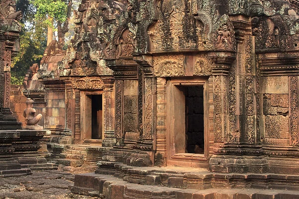 Cambodia, Temples of Angkor (UNESCO site), Banteay Srei Temple, central sanctuary