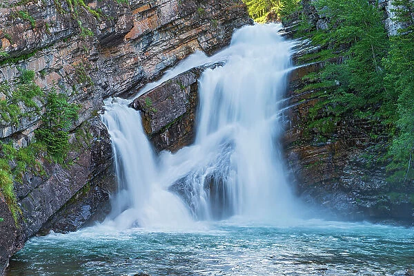 Cameron Creek at Cameron Falls Waterton Lakes National Park, Alberta, Canada