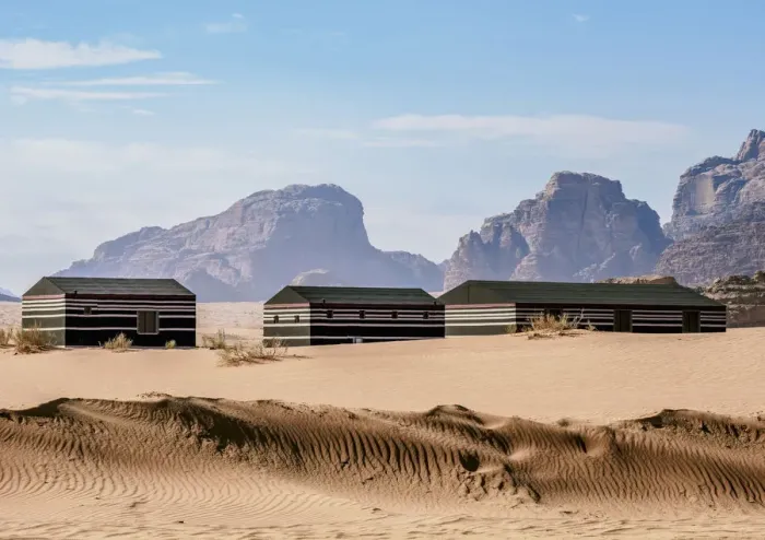 Framed Print : Camp at Wadi Rum, Aqaba Governorate, Jordan