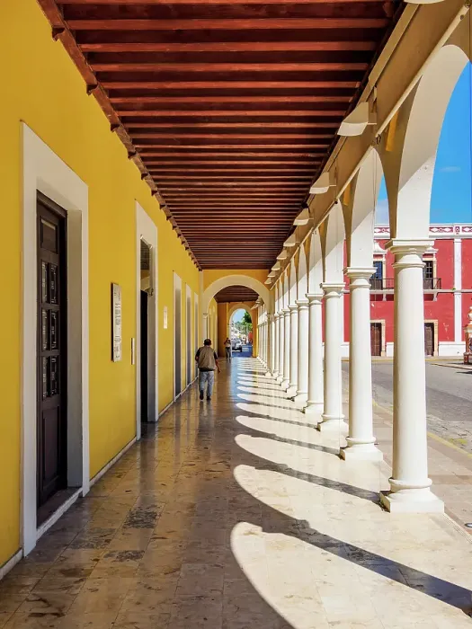 Framed Print : Campeche Library Building, Independence Square, Campeche City, Campeche State, Mexico Framed Print : Campeche Library Building, Independence Square, Campeche City, Campeche State, Mexico