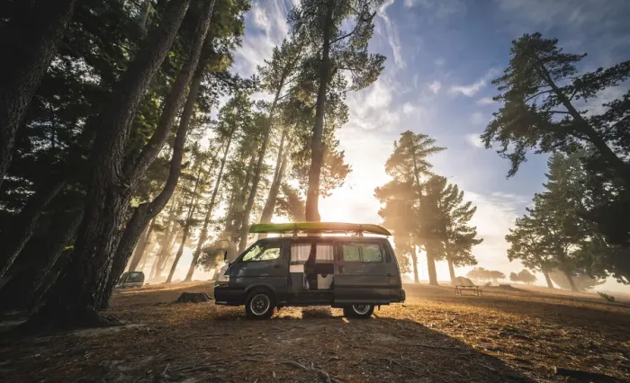 Framed Print : Camper van, Wanaka, Otago Region, South Island, New Zealand Framed Print : Camper van, Wanaka, Otago Region, South Island, New Zealand