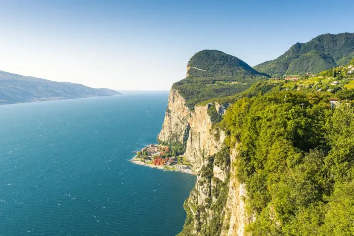 Framed Print : Campione del Garda, lake Garda, Brescia district, Lombardy, Italy