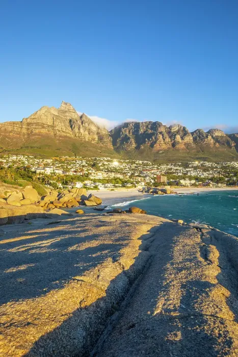 Framed Print : Camps Bay & The Twelve Apostles, Cape Town, Western Cape, South Africa Framed Print : Camps Bay & The Twelve Apostles, Cape Town, Western Cape, South Africa