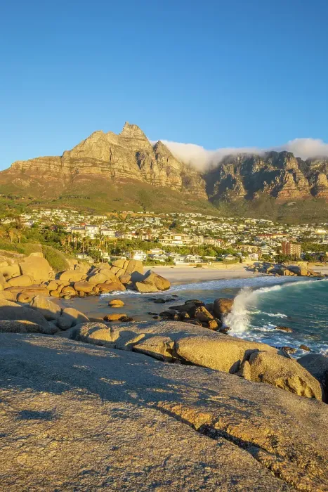 Framed Print : Camps Bay & The Twelve Apostles, Cape Town, Western Cape, South Africa Framed Print : Camps Bay & The Twelve Apostles, Cape Town, Western Cape, South Africa