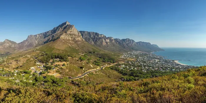 Framed Print : Camps Bay from Lion's Head & The Twelve Apostles, Cape Town, Western Cape, South Africa Framed Print : Camps Bay from Lion's Head & The Twelve Apostles, Cape Town, Western Cape, South Africa