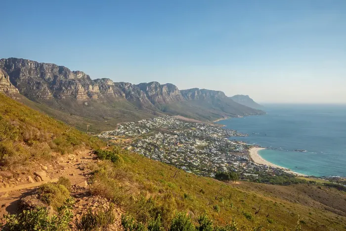 Framed Print : Camps Bay from Lion's Head & The Twelve Apostles, Cape Town, Western Cape, South Africa Framed Print : Camps Bay from Lion's Head & The Twelve Apostles, Cape Town, Western Cape, South Africa