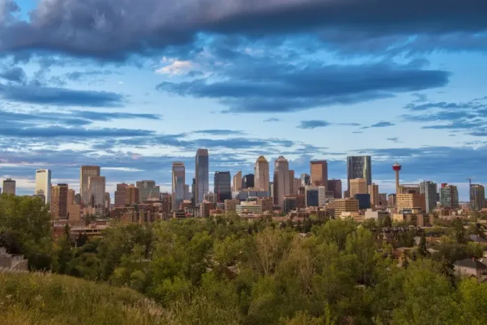 Framed Print : Canada, Alberta, Calgary, City skyline Framed Print : Canada, Alberta, Calgary, City skyline