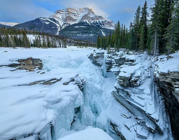 Canada, Alberta, Rocky Mountains, Jasper National park, Athabasca Falls