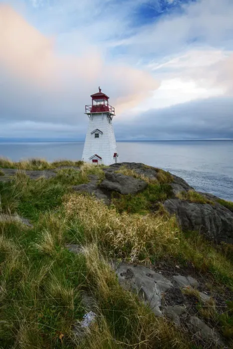 Framed Print : Canada, Maritimes, Digby County, Boars Head Lighthouse