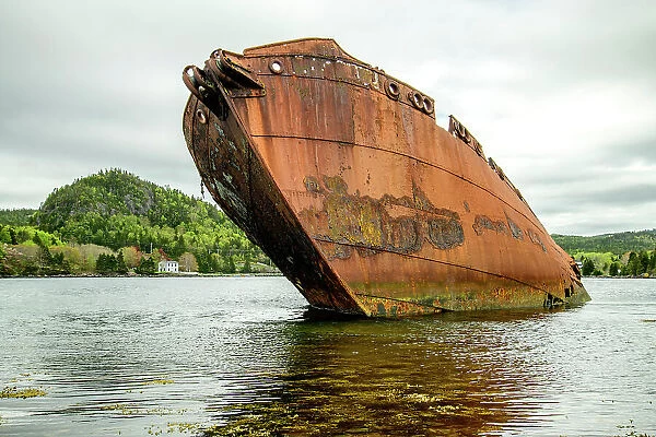 Canada, Maritimes, Newfoundland, Conception Bay, Shipwreck