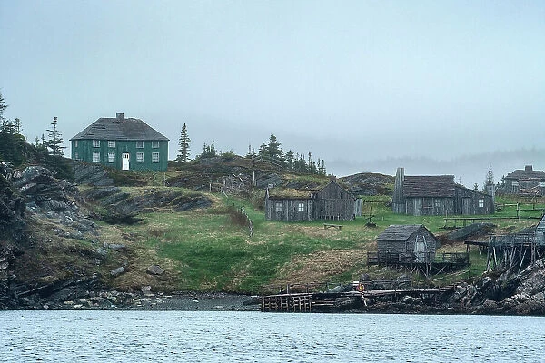 Canada, Maritimes, Newfoundland, Labrador Sea, Karleys Harbour, Ghost town