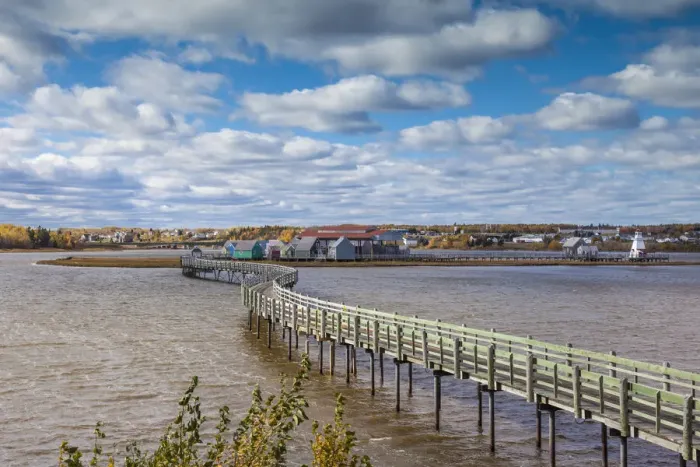 Framed Print : Canada, New Brunswick, Northumberland Strait, Bouctouche, Le Pays de la Sagouine