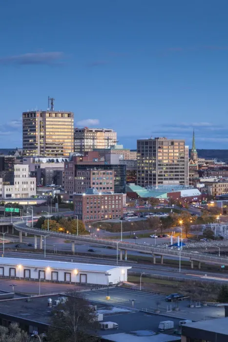 Framed Print : Canada, New Brunswick, Saint John, skyline from Fort Howe Framed Print : Canada, New Brunswick, Saint John, skyline from Fort Howe