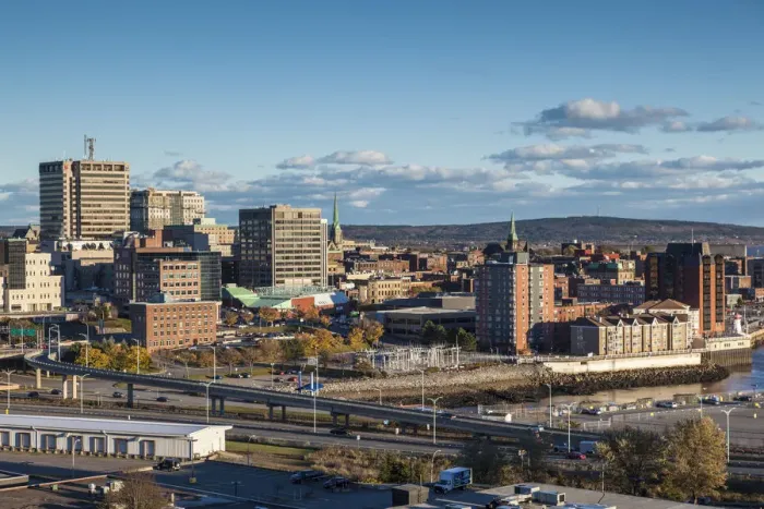 Framed Print : Canada, New Brunswick, Saint John, skyline from Fort Howe Framed Print : Canada, New Brunswick, Saint John, skyline from Fort Howe