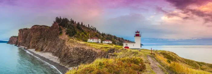Framed Print : Canada, Nova Scotia, Advocate Harbour, Cape d Or Lighthouse on the Bay of Fundy, dusk Framed Print : Canada, Nova Scotia, Advocate Harbour, Cape d Or Lighthouse on the Bay of Fundy, dusk