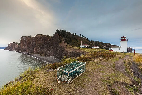 Canada, Nova Scotia, Advocate Harbour, Cape d Or Lighthouse on the Bay of Fundy