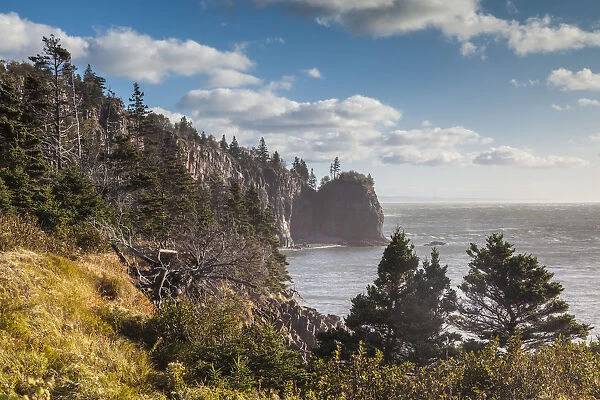 Canada, Nova Scotia, Advocate Harbour, Cape d Or seascape by the Bay of Fundy