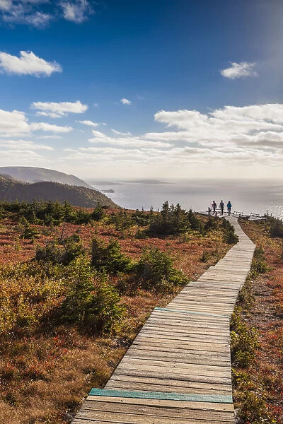 Canada, Nova Scotia, Cabot Trail, Cape Breton Highlands National Park, walkway of