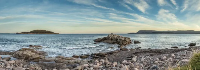 Framed Print : Canada, Nova Scotia, Cabot Trail, Ingonish, Cape Breton HIghlands National Park