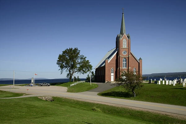 Canada, Nova Scotia, Iona, St. Barra street Columba Catholoc Church