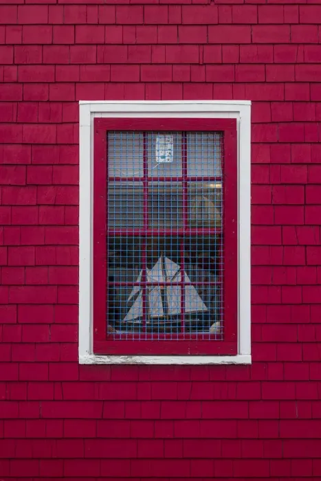 Framed Print : Canada, Nova Scotia, Lunenburg, Unesco World Heritage fishing village, red house detail Framed Print : Canada, Nova Scotia, Lunenburg, Unesco World Heritage fishing village, red house detail