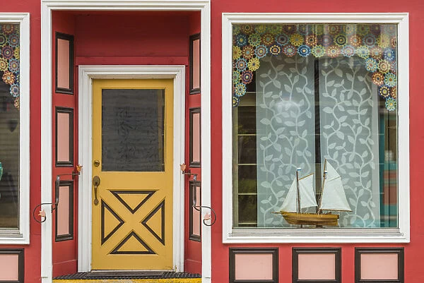 Canada, Nova Scotia, Lunenburg, Unesco World Heritage fishing village, shop exterior