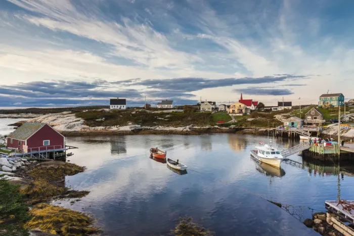 Framed Print : Canada, Nova Scotia, Peggys Cove, fishing village on the Atlantic Coast, dusk Framed Print : Canada, Nova Scotia, Peggys Cove, fishing village on the Atlantic Coast, dusk