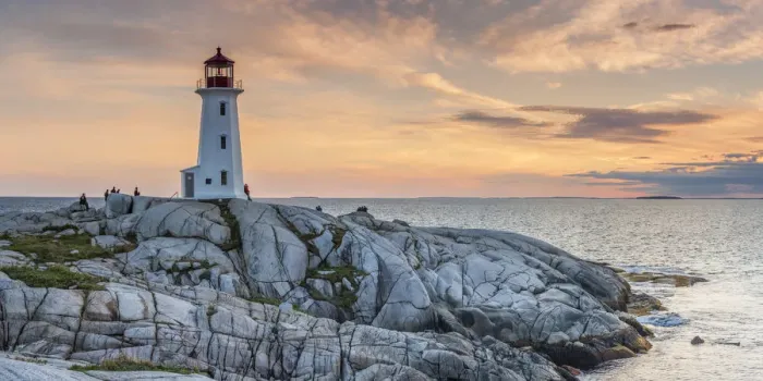 Framed Print : Canada, Nova Scotia, Peggys Cove, fishing village on the Atlantic Coast
