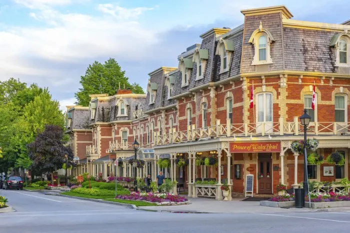 Framed Print : Canada, Ontario, Niagara-on-the-Lake, corner of King Street and Queen Street Framed Print : Canada, Ontario, Niagara-on-the-Lake, corner of King Street and Queen Street