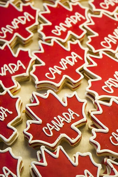 Canada, Ontario, Ottowa, capital of Canada, Byward Market, Canadian Maple Leaf Cookies