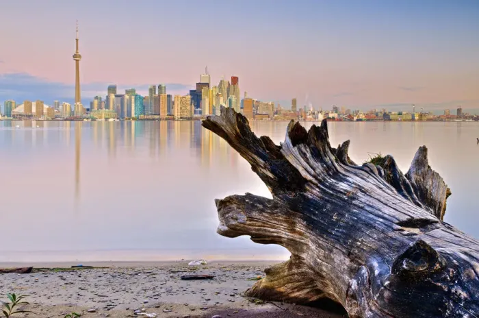 Framed Print : Canada, Ontario, Toronto, CN Tower and Downtown Skyline from Toronto Island Framed Print : Canada, Ontario, Toronto, CN Tower and Downtown Skyline from Toronto Island