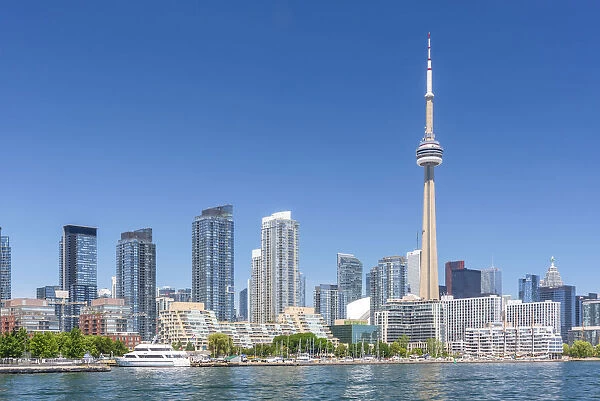 Canada, Ontario, Toronto, Skyline including CN Tower