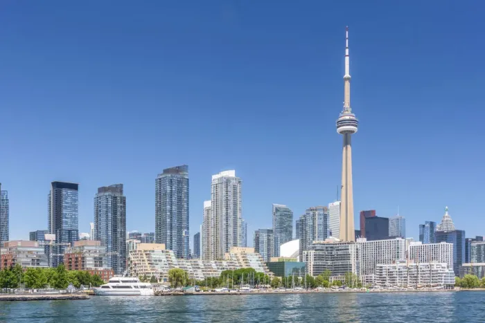 Framed Print : Canada, Ontario, Toronto, Skyline including CN Tower Framed Print : Canada, Ontario, Toronto, Skyline including CN Tower
